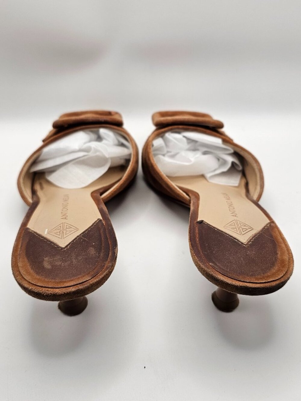 Antonio Melani “Kendra” Suede Buckle Detail Pointed‑Toe Dress Mules – Size 7M - Picture 4 of 7